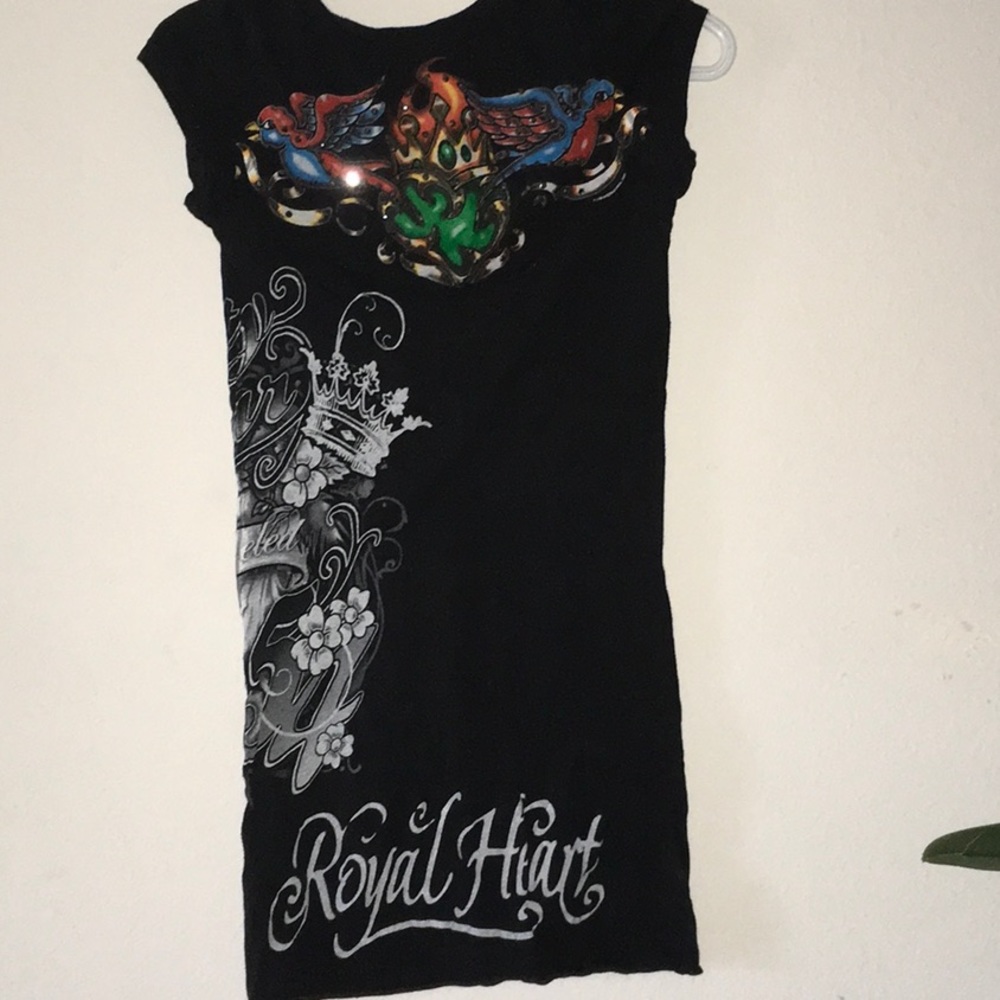 Long Cute Shirt, with crystals.